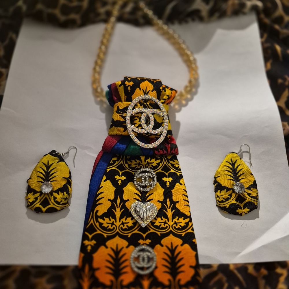 Elegant Gold and Silver Jewelry Set